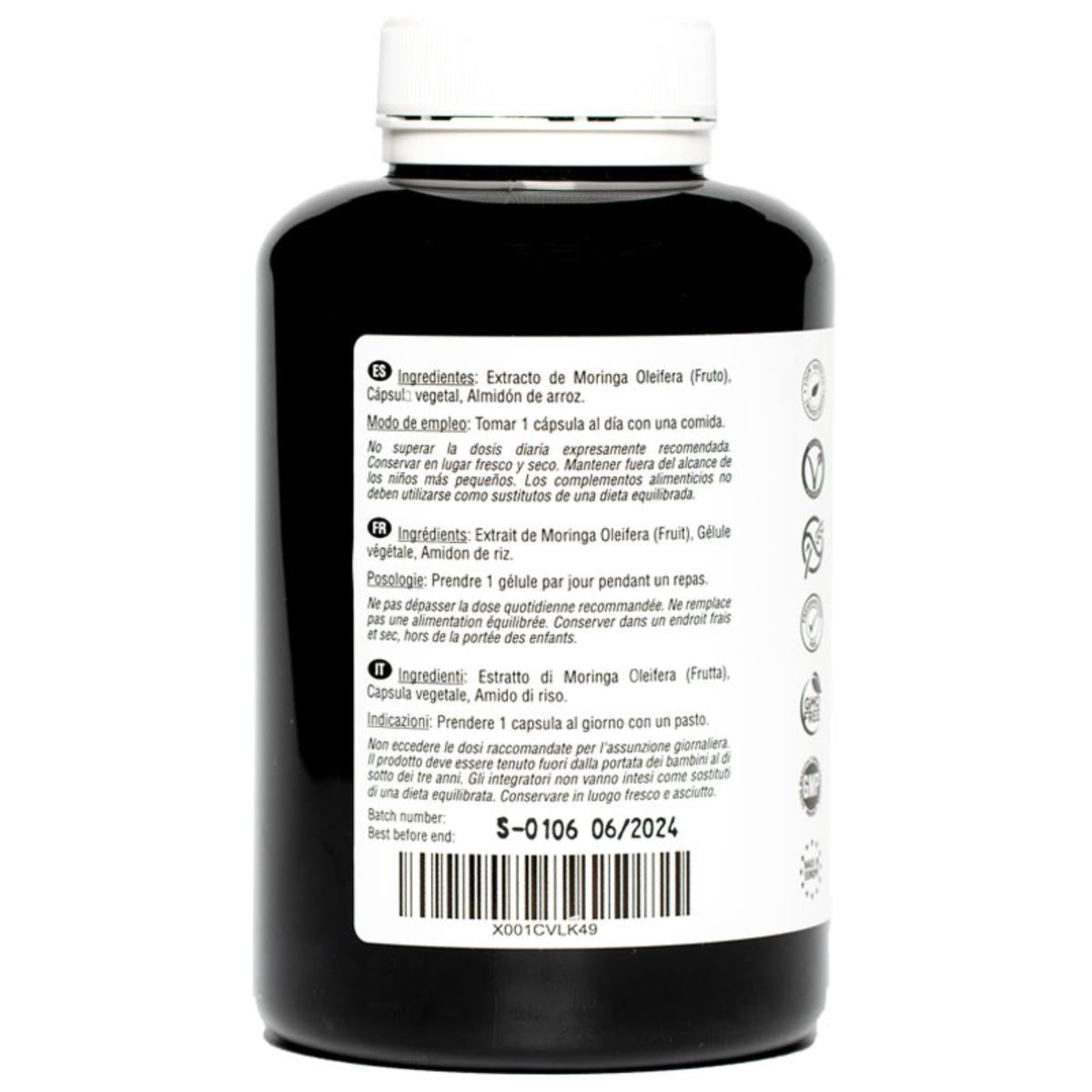 Moringa oleifera 6000 mg 180 kapsułek wegańskich Hivital