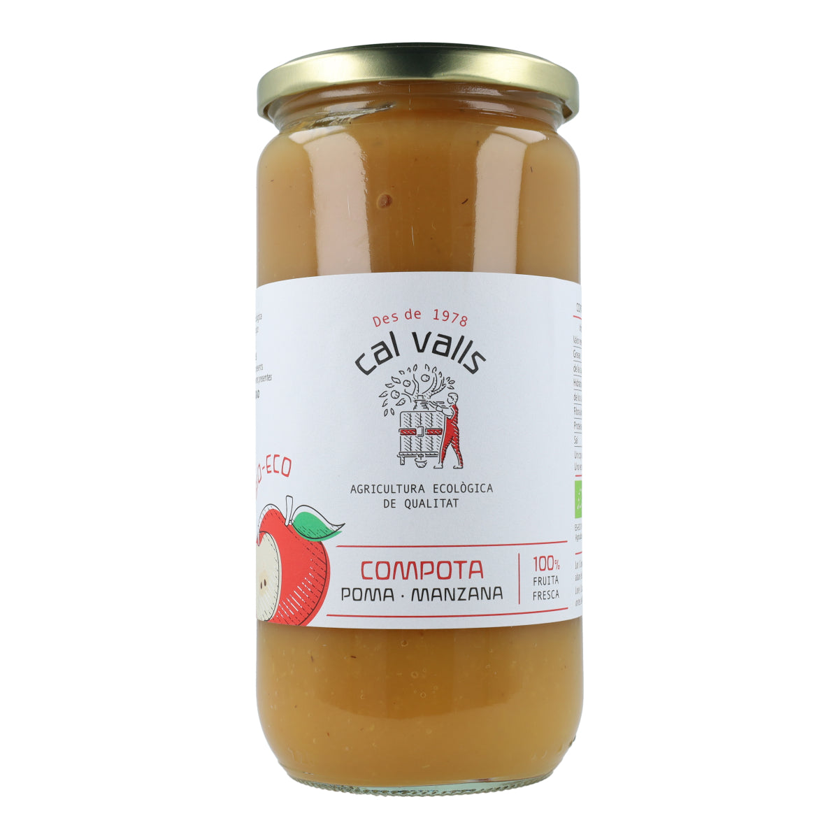 Compote de pommes Eco Cal Valls 700 g