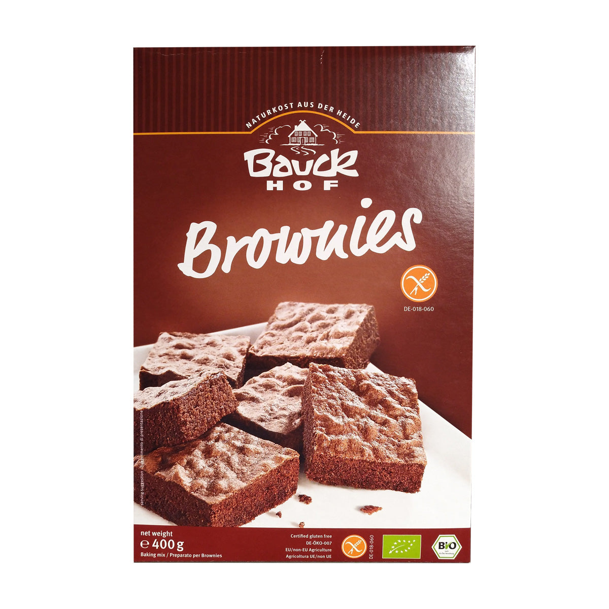 Brownie sans gluten Bauckhof 400 g