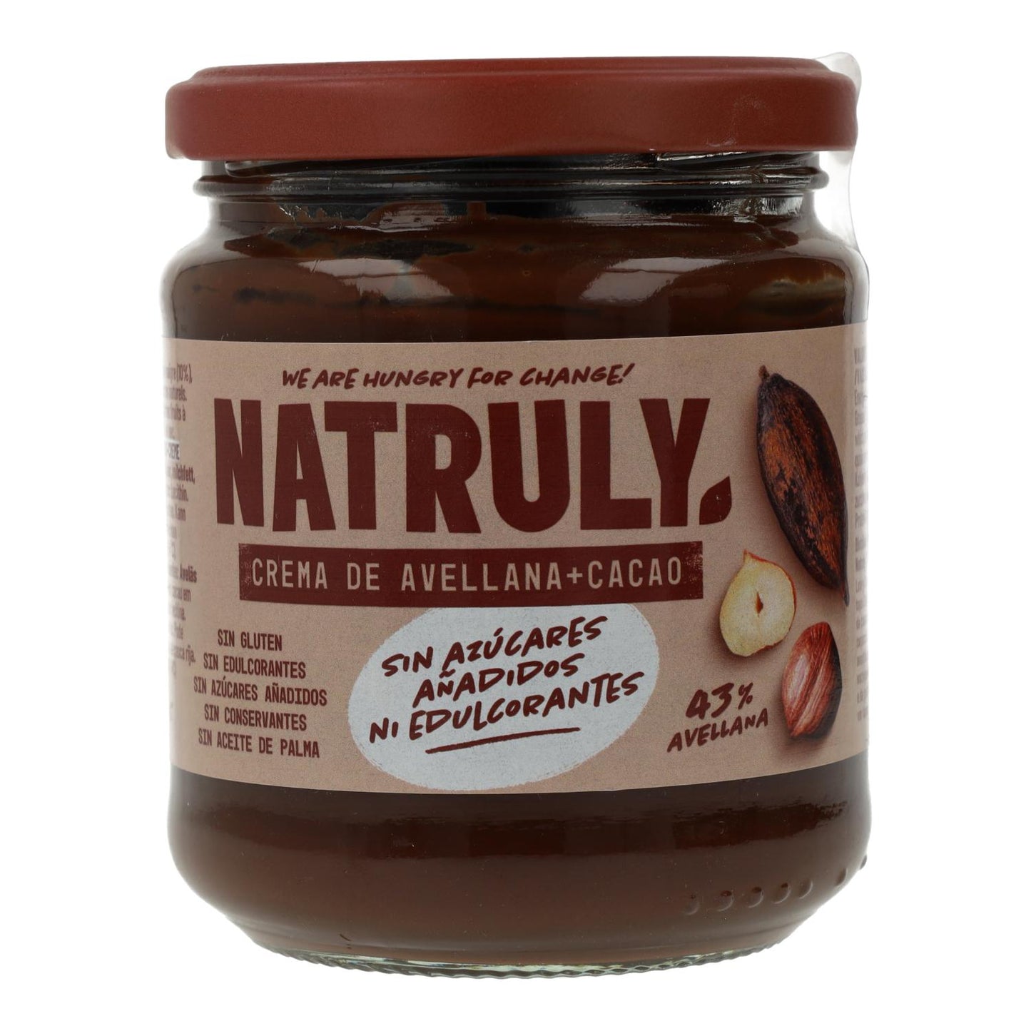 Confezione da 6 creme al cacao e nocciole Natruly 285 g