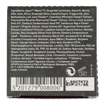 Feuchtigkeitsspendendes After Shave gegen Hautirritationen mit Propolis Apivita 100 ml