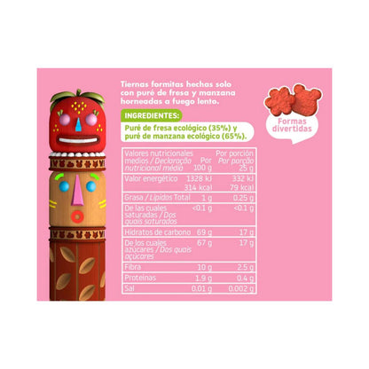 Pack 15x Snack fraise et pomme ECO 25 g, Triboo
