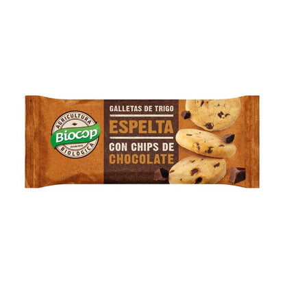 Confezione da 6 biscotti di farro con gocce di cioccolato Biocop 32 g