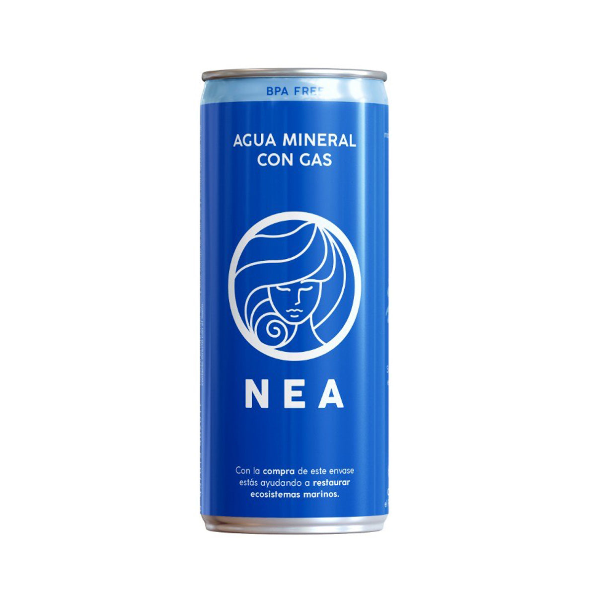Naturligt mineralvatten på burk med kolsyra NEA 330 ml