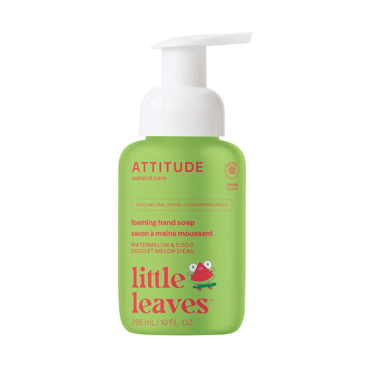 Super Leaves Kids Schaumseife für Kinder Wassermelone und Kokosnuss Attitude 295 ml