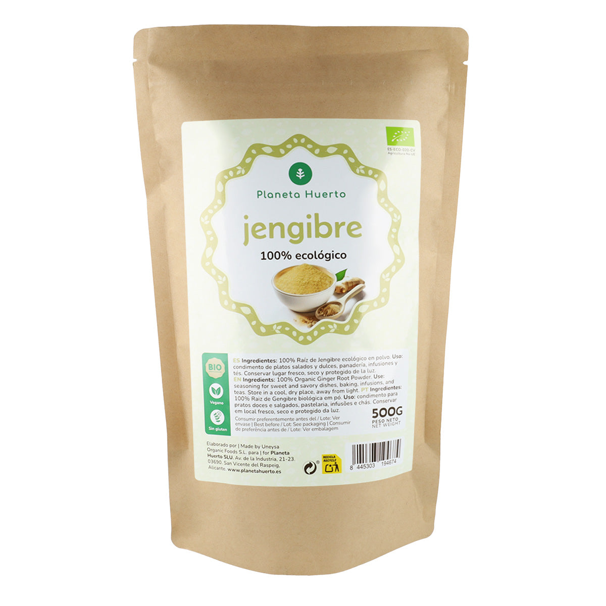 Zenzero in polvere ECO Planeta Huerto 500 g