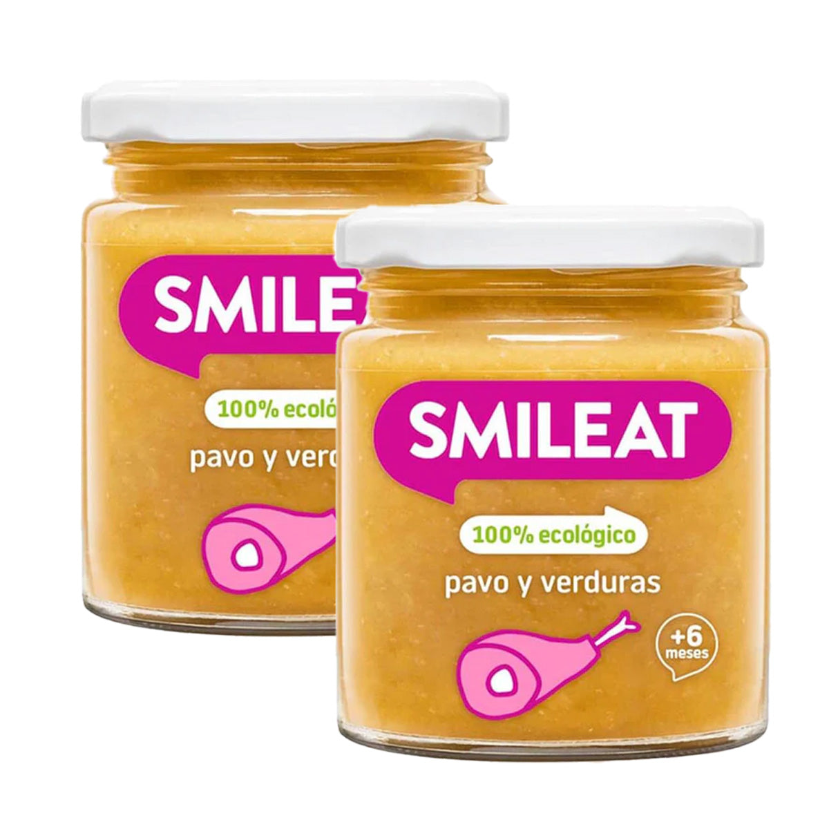 PROMO 2x Organic turkey and vegetable jar +6 months Smileat 230g
