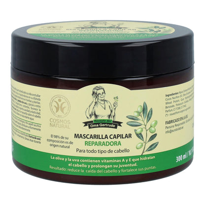 Masque capillaire réparateur et nourrissant pour cheveux secs et abîmés, Oma Gertrude, 300 ml
