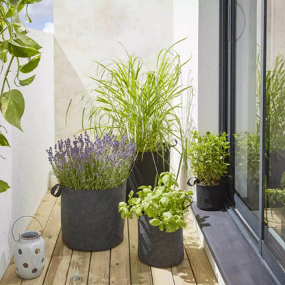 Bag4Plant Planteringspåse av grå geotextilfilt ø15 cm 2,7 L