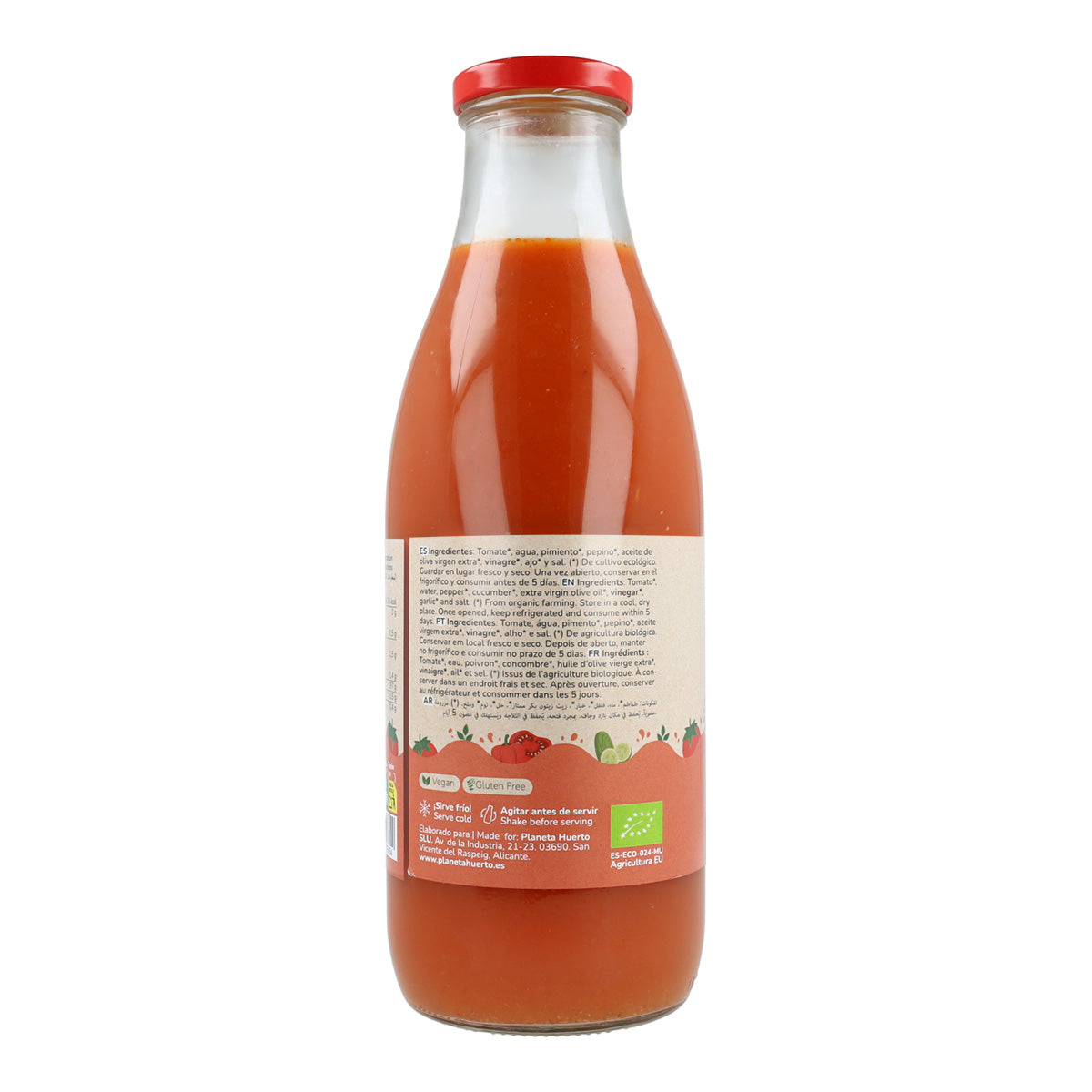 Zestaw 3x tradycyjny gazpacho ECO z oliwą z oliwek extra virgin Planeta Huerto 1 l