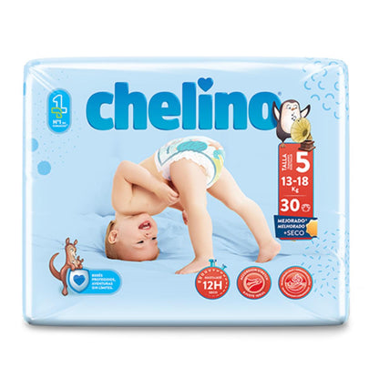 Pack 6 x Couches T5 Pasitos (13-18 kg) 30 unités, Chelino