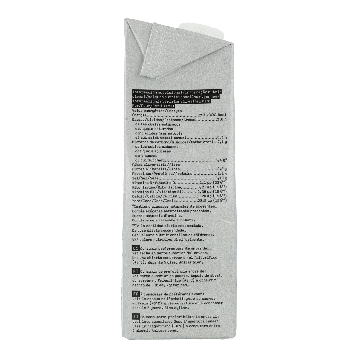 Pack 6 uds Bebida Avena Barista Oatly 1 L