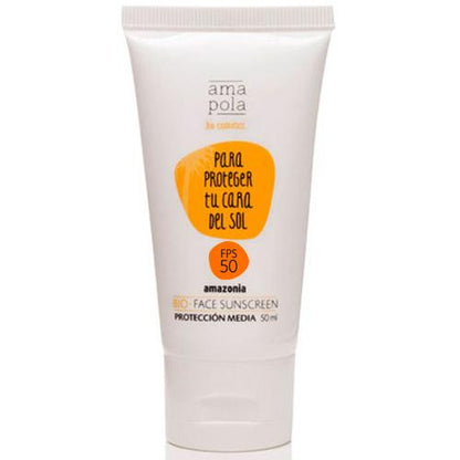 Krem przeciwsłoneczny do twarzy SPF 50 Amazonia Amapola 50 ml