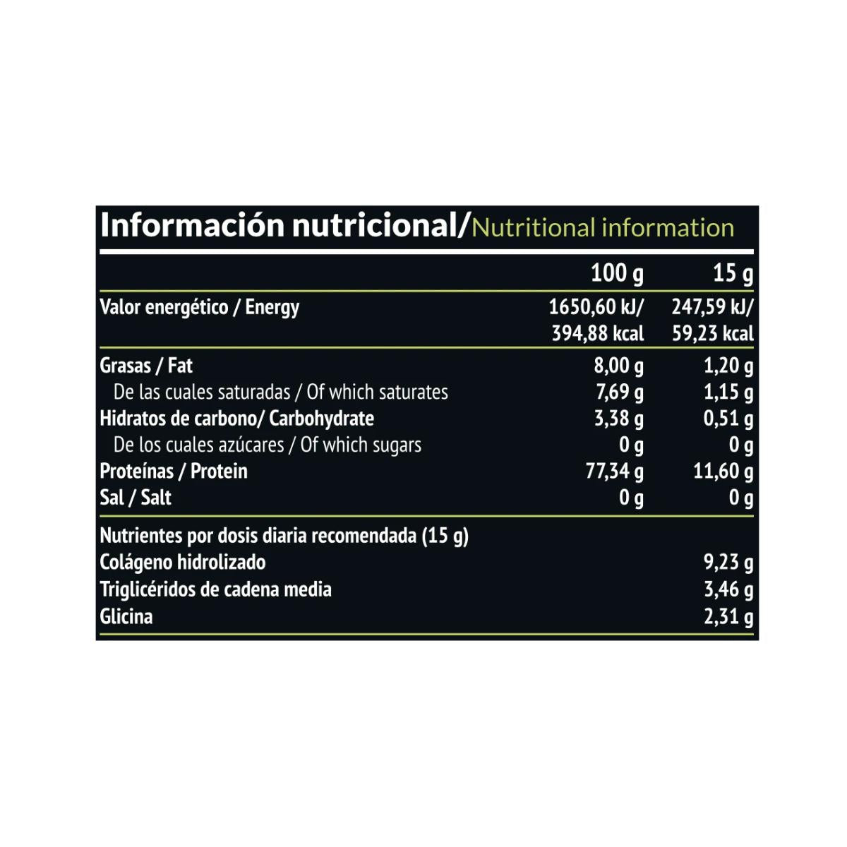Elixir: Collageen + TCM-olie, 450 g Paleobull Elixir Vanille 450 g