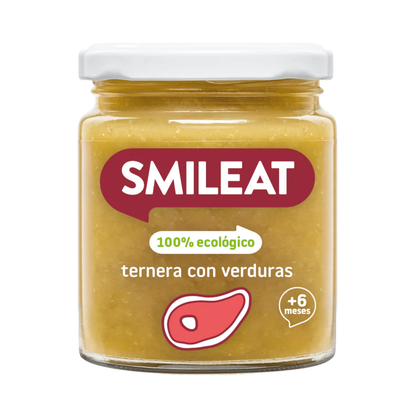 Confezione vasetti di carne e pesce BIO Smileat 4 pezzi da 230 g