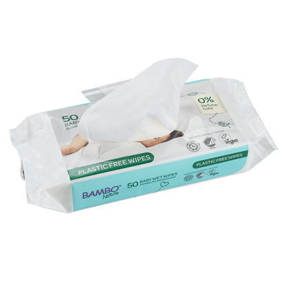Bambo Nature plastfria våtservetter 50 st