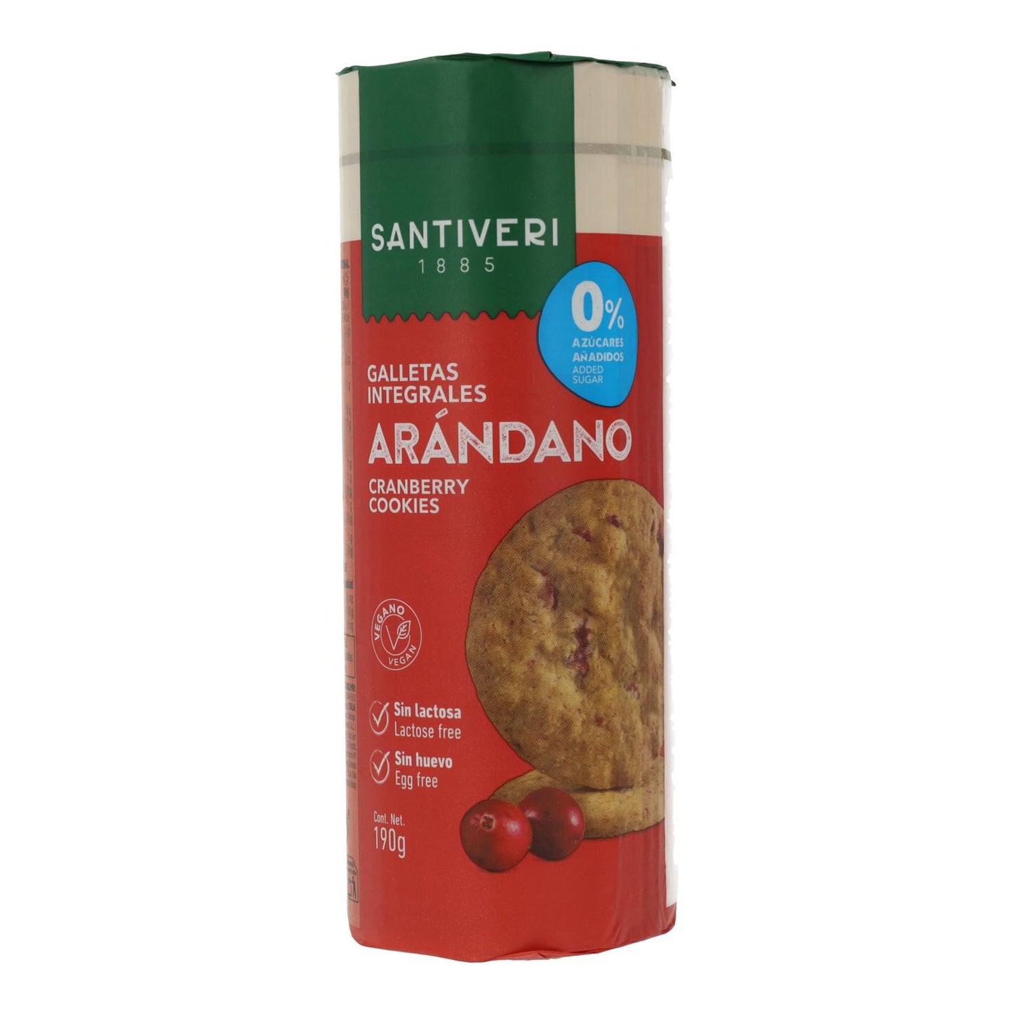 Biscuits complets aux myrtilles 0 % sucres Santiveri 190 g
