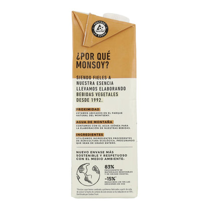 Pack 6 uds Bebida BIO de avena y almendra Monsoy 1 L