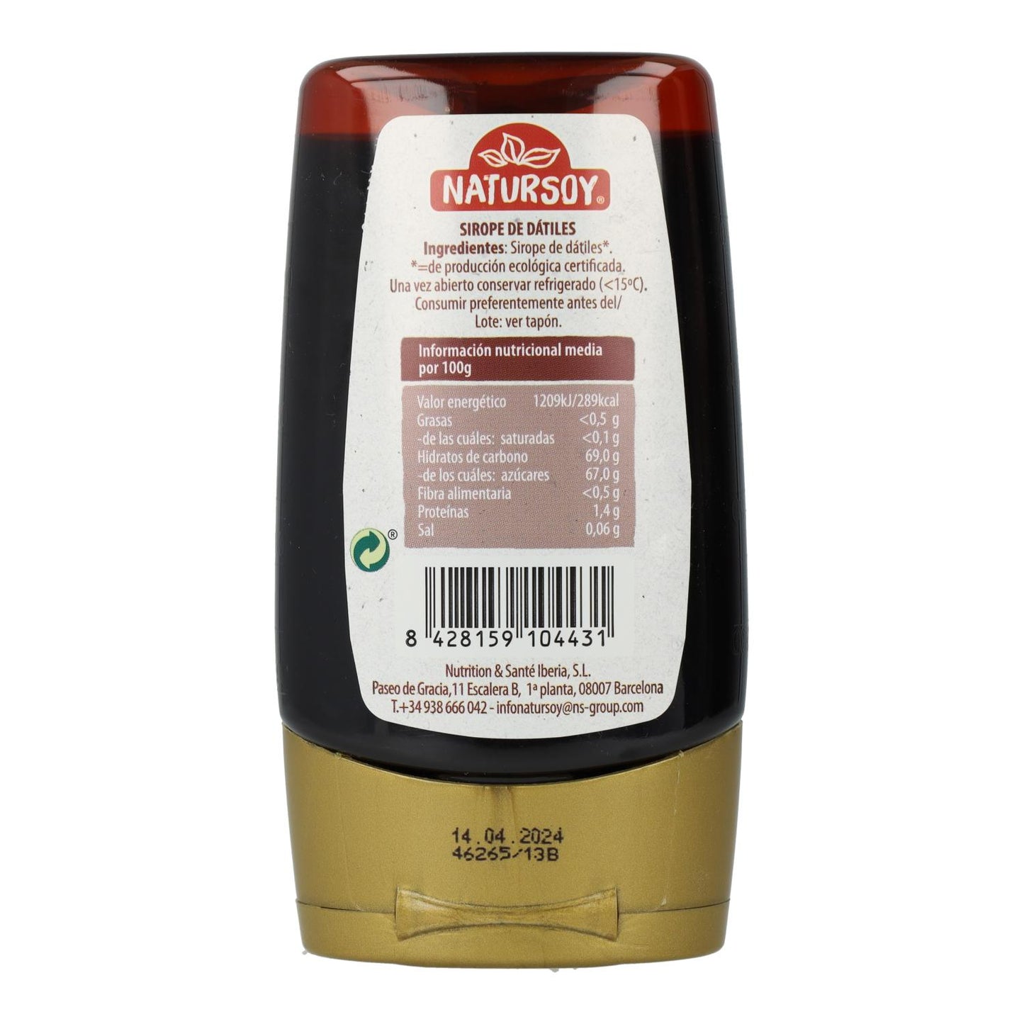 Dadelstroop, 250 g. Natursoy