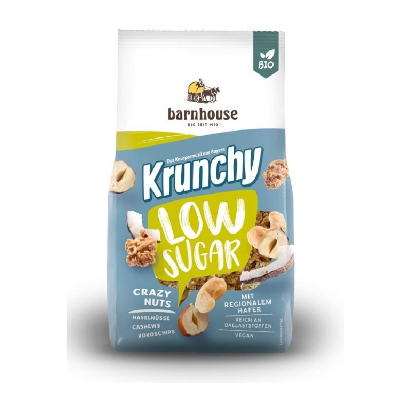 Muesli Krunchy d'avena con frutta secca a basso contenuto di zucchero Barnhouse 375 g