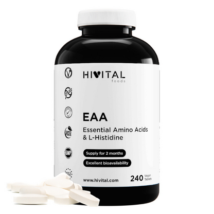 EAA essentiële aminozuren Hivital 240 veganistische tabletten