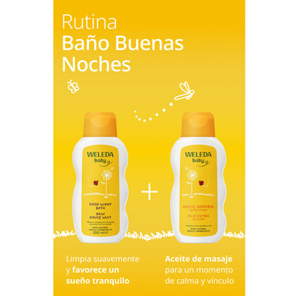 Olio corpo alla calendula per bambini Weleda, 200 ml