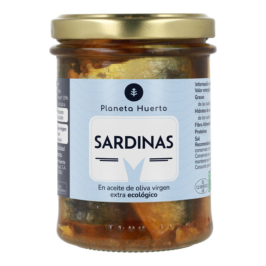 Sardinas en aceite de oliva virgen extra ECO Planeta Huerto 190 g