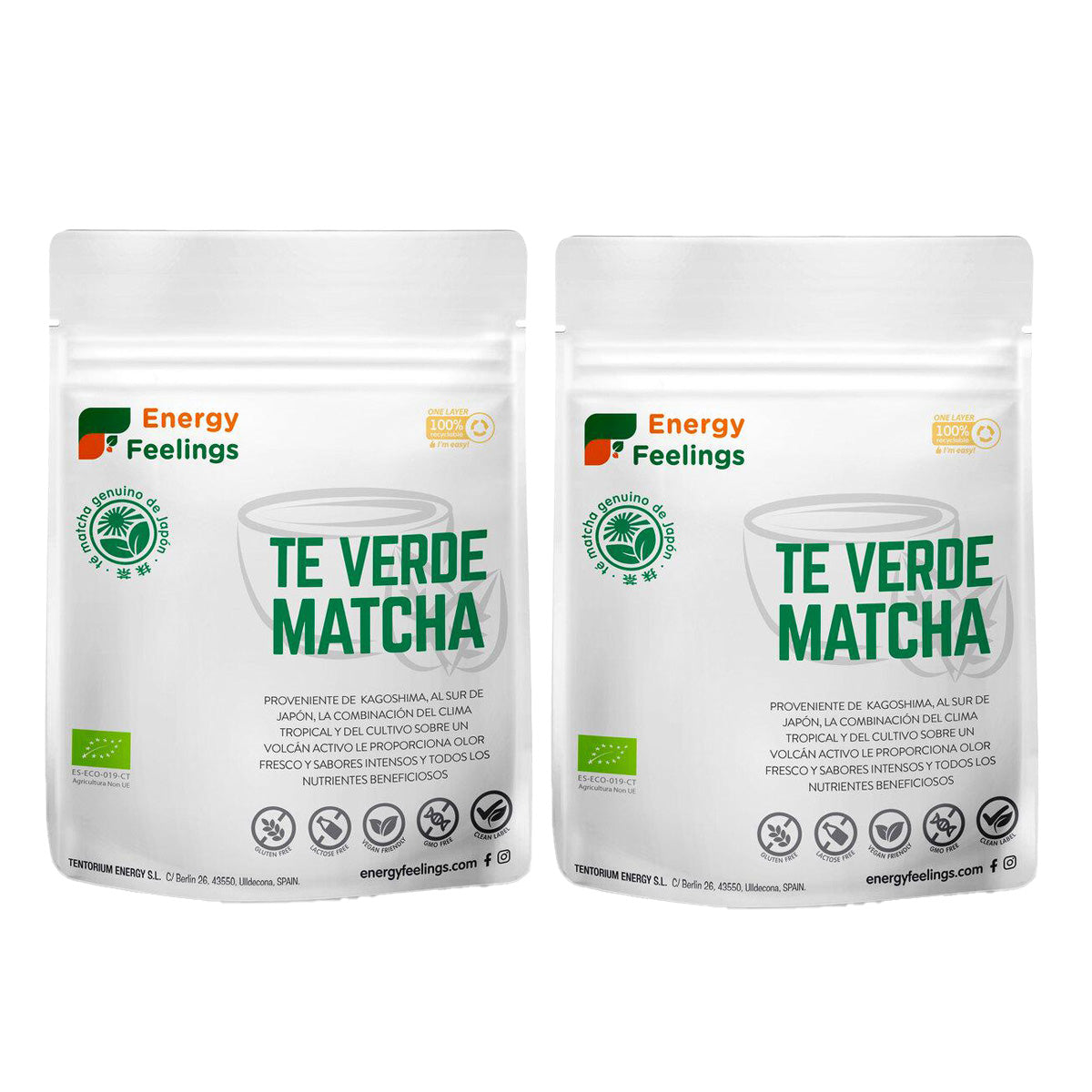 Opakowanie 2x zielona herbata Matcha ECO Energy Feelings
