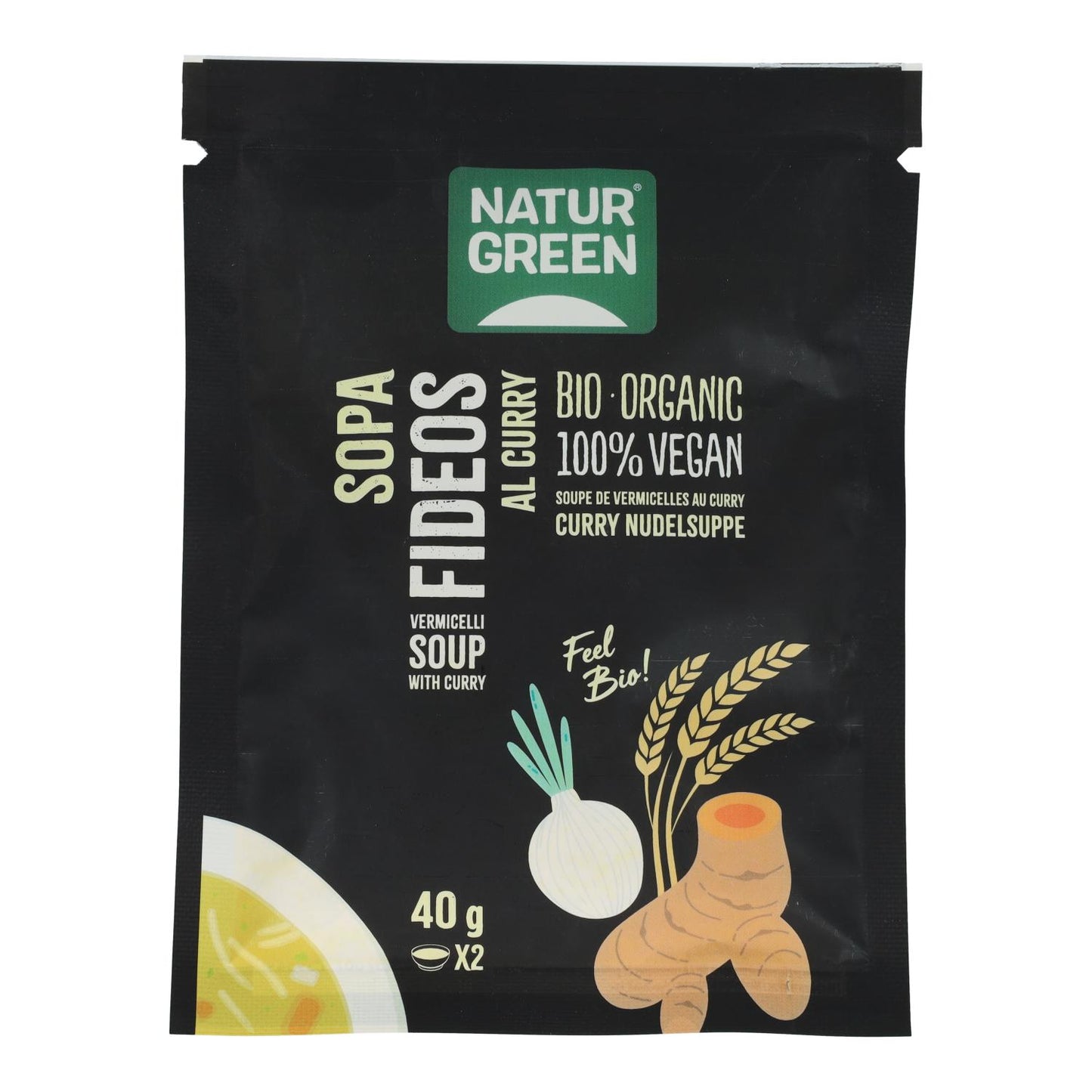 Soupe aux nouilles au curry Naturgreen, 40 g