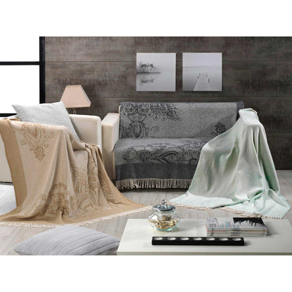 Couverture Plaid GRIS 130 x 170 cm