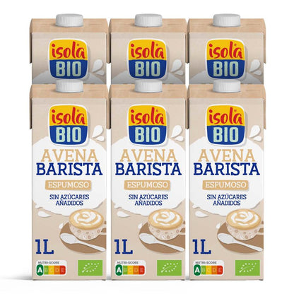 Zestaw 6 szt. Napój owsiany Barista BIO Isola Bio, 1 l