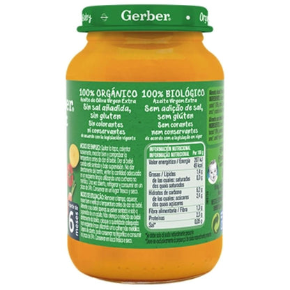 Organic baby food jar with carrot, tomato and turkey, Gerber 190 g
