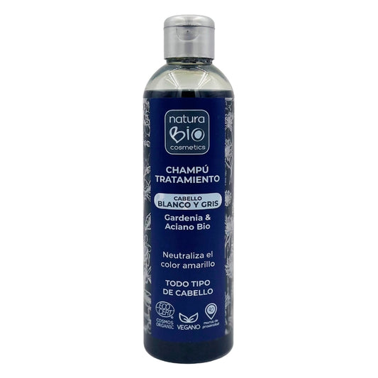 Szampon do włosów siwych i białych gardenia & aciano Bio 250 ml NaturaBIO