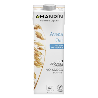 Lot de 6 x Boisson à l'avoine écologique Amandin 1L