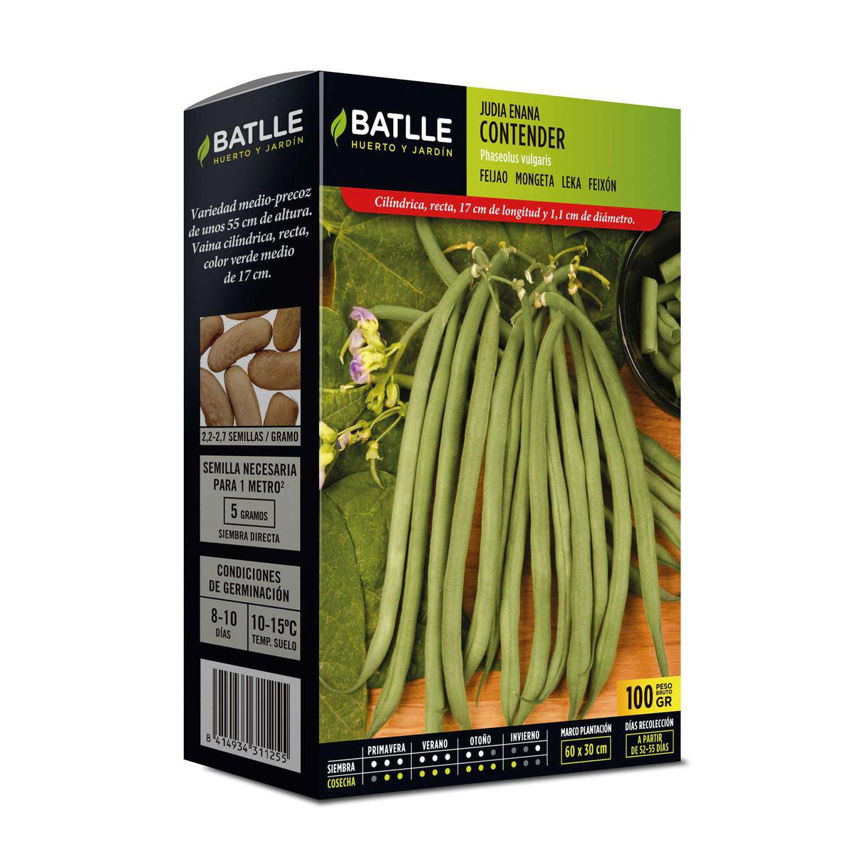 Graines de haricots Contender 100 g Batlle