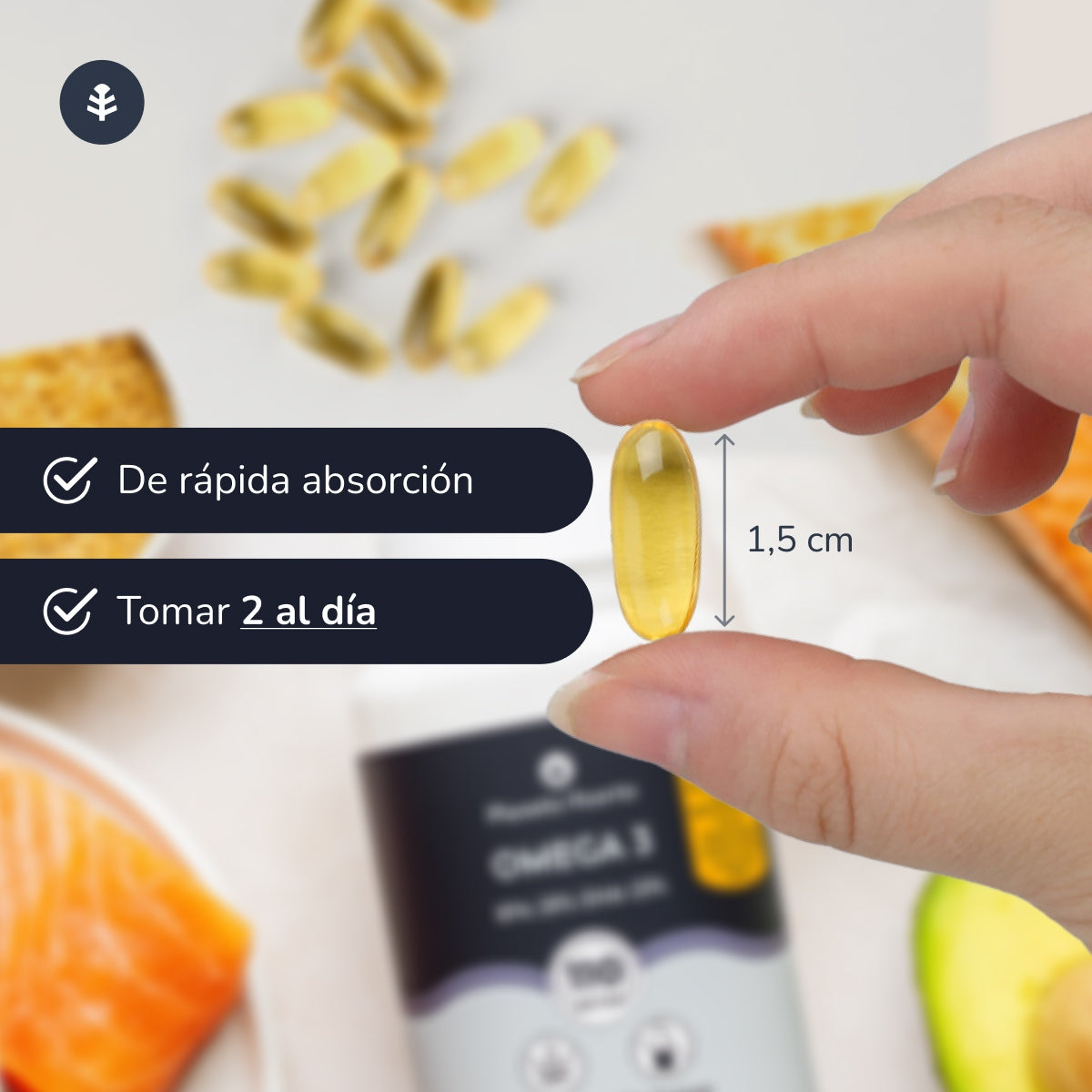 Omega 3 EPA 35% DHA 25% Planeta Huerto 110 perełek