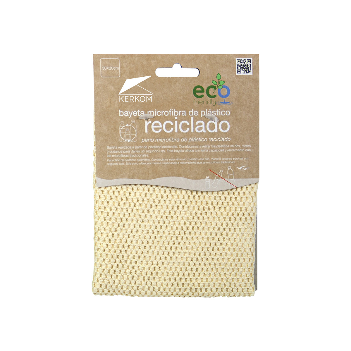 Recycelter Mikrofaser-Putzlappen aus PET 30 x 30 cm Eco Friendly ROZENBAL