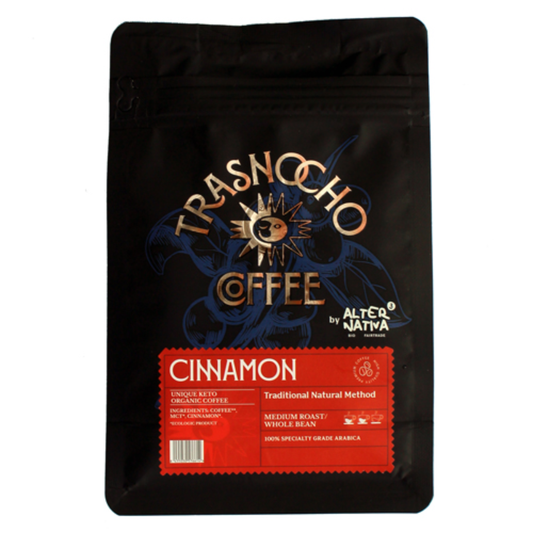 Trasnocho Alternativa Organic KETO Coffee Beans with Cinnamon 200 g