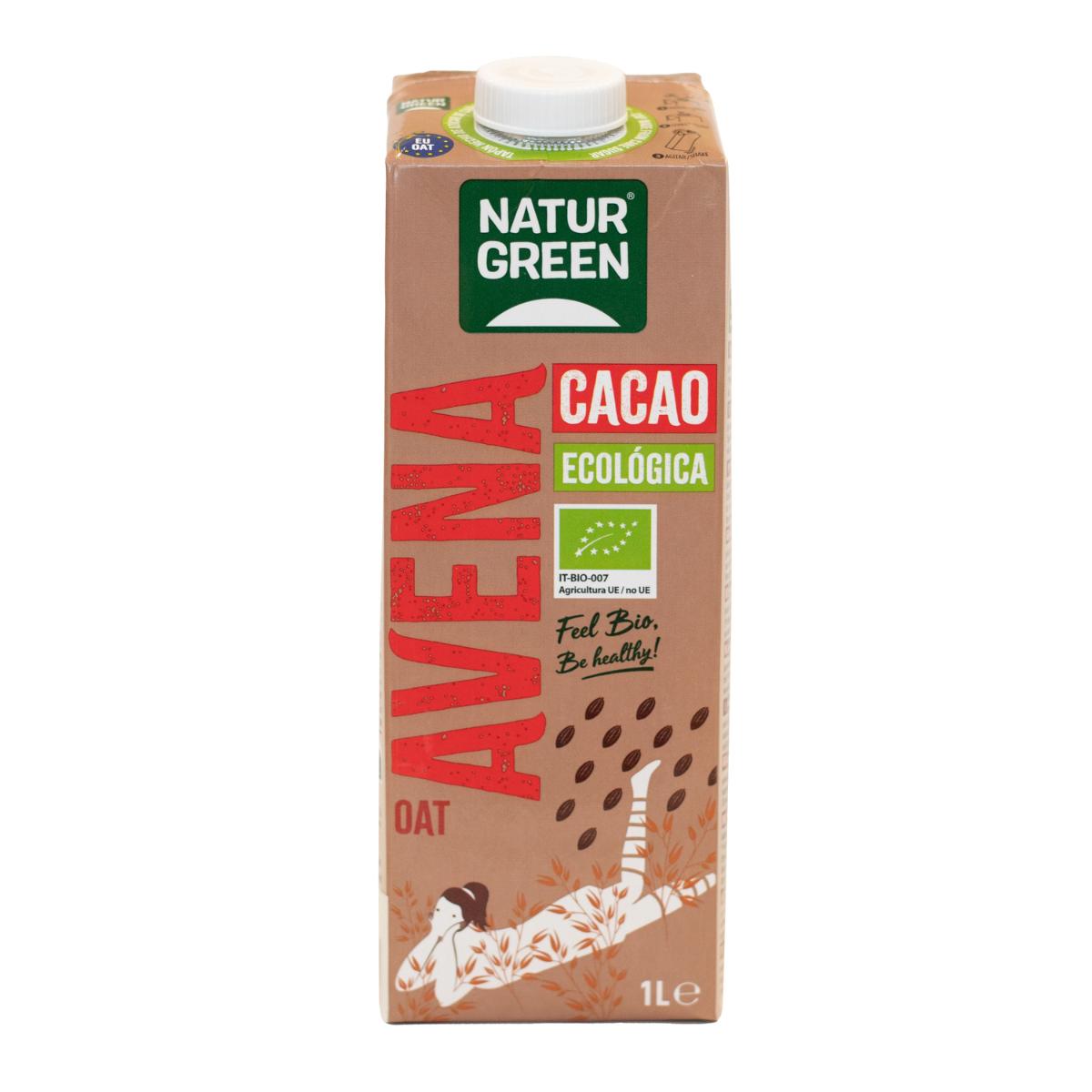 Bevanda all'avena e cacao biologica NaturGreen 1 L