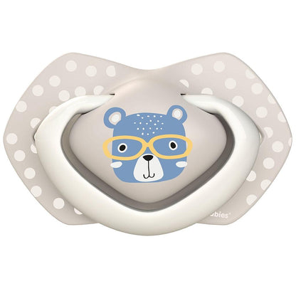 Pack sucettes en silicone Bonjour Paris bleu Canpol Babies (2 unités) 6-18 mois