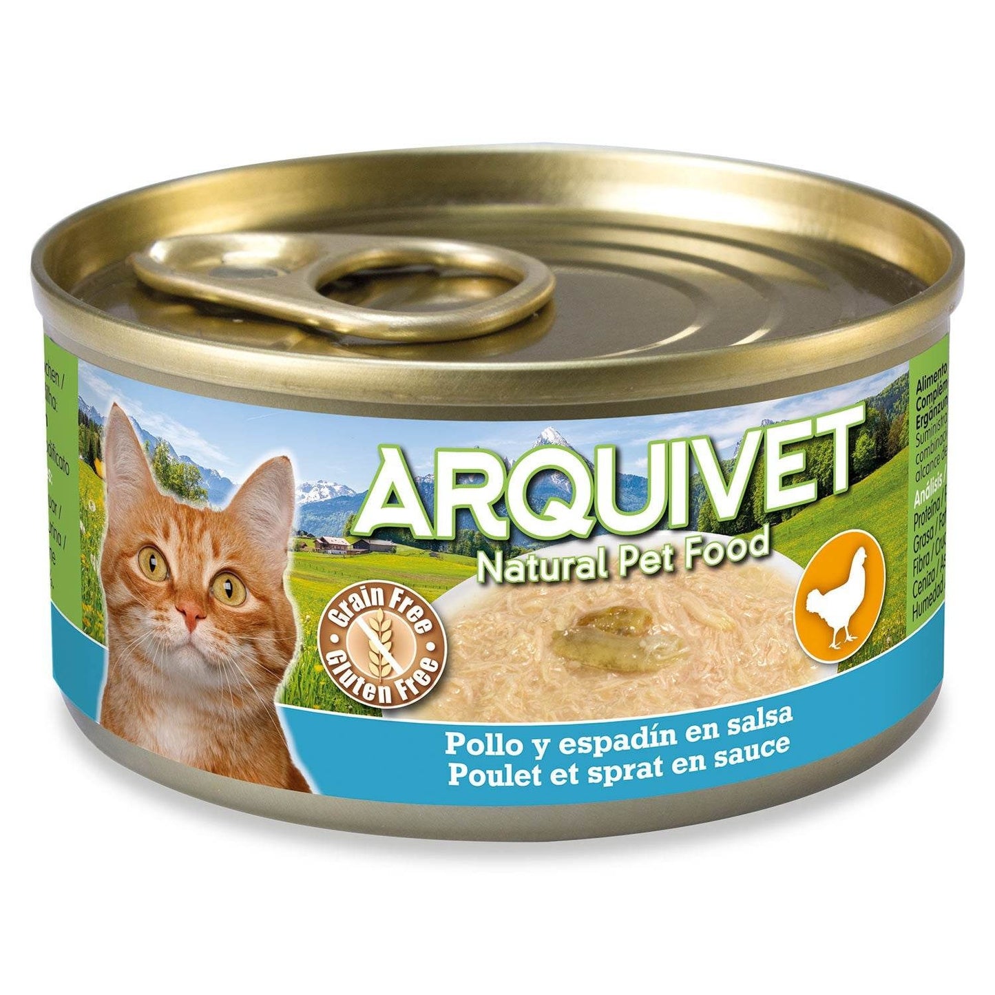 Arquivet Chicken and Sprat in Sauce 80 g Wet Cat Food