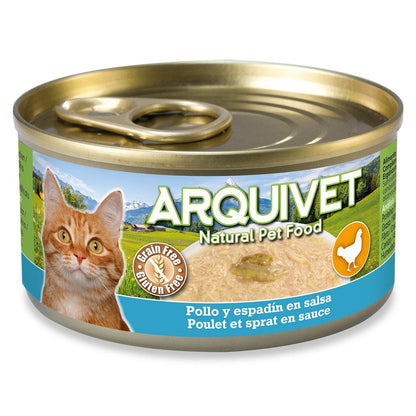Arquivet Chicken and Sprat in Sauce 80 g Wet Cat Food