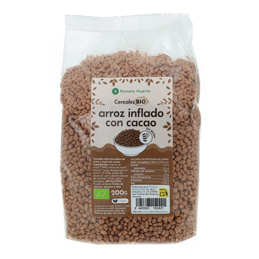 Riso soffiato senza glutine con cacao ECO Planeta Huerto 200 g