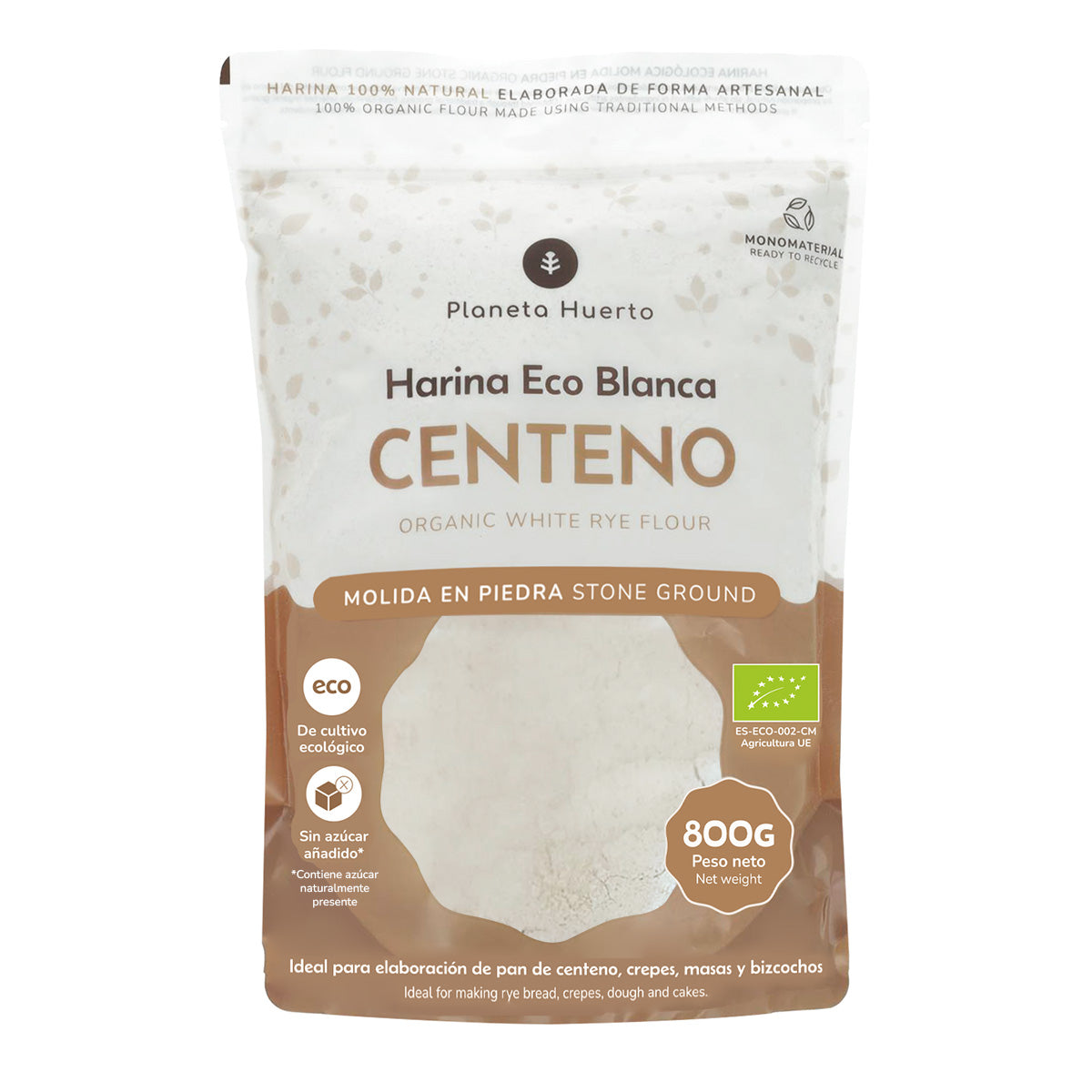 Biała mąka żytnia Eco Planeta Huerto 800 g