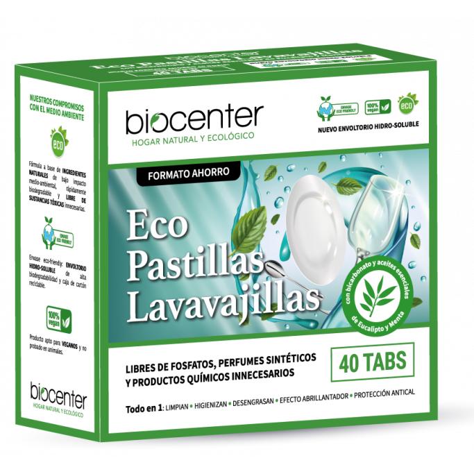 Pastilles écologiques pour lave-vaisselle, Biocenter, 40 pastilles