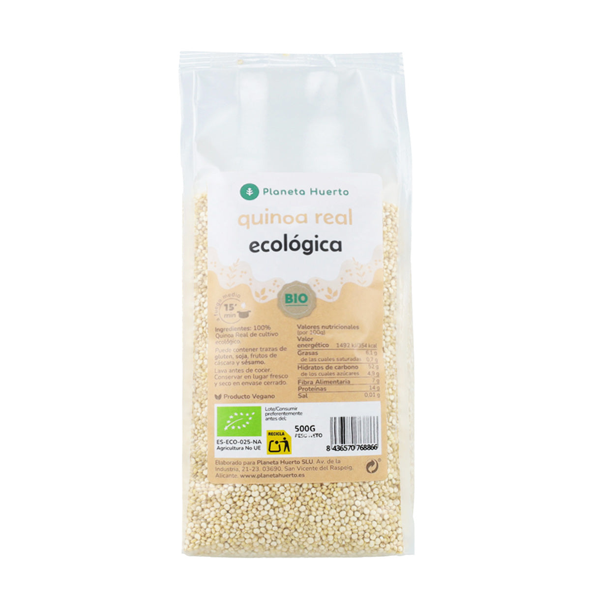 Paquet 2x Real Quinoa ECO Planeta Huerto 500 g