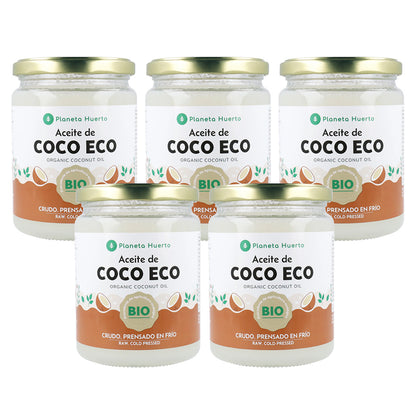 Zestaw 5x olej kokosowy ECO Planeta Huerto 430 ml