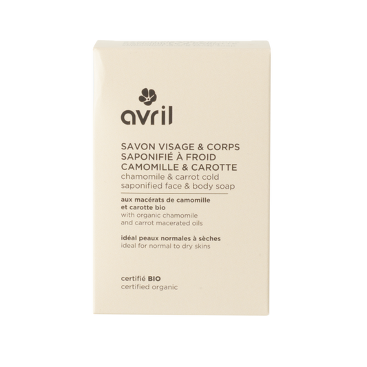 Koudgeperste zeep met kamille en wortel, Avril, 100 ml