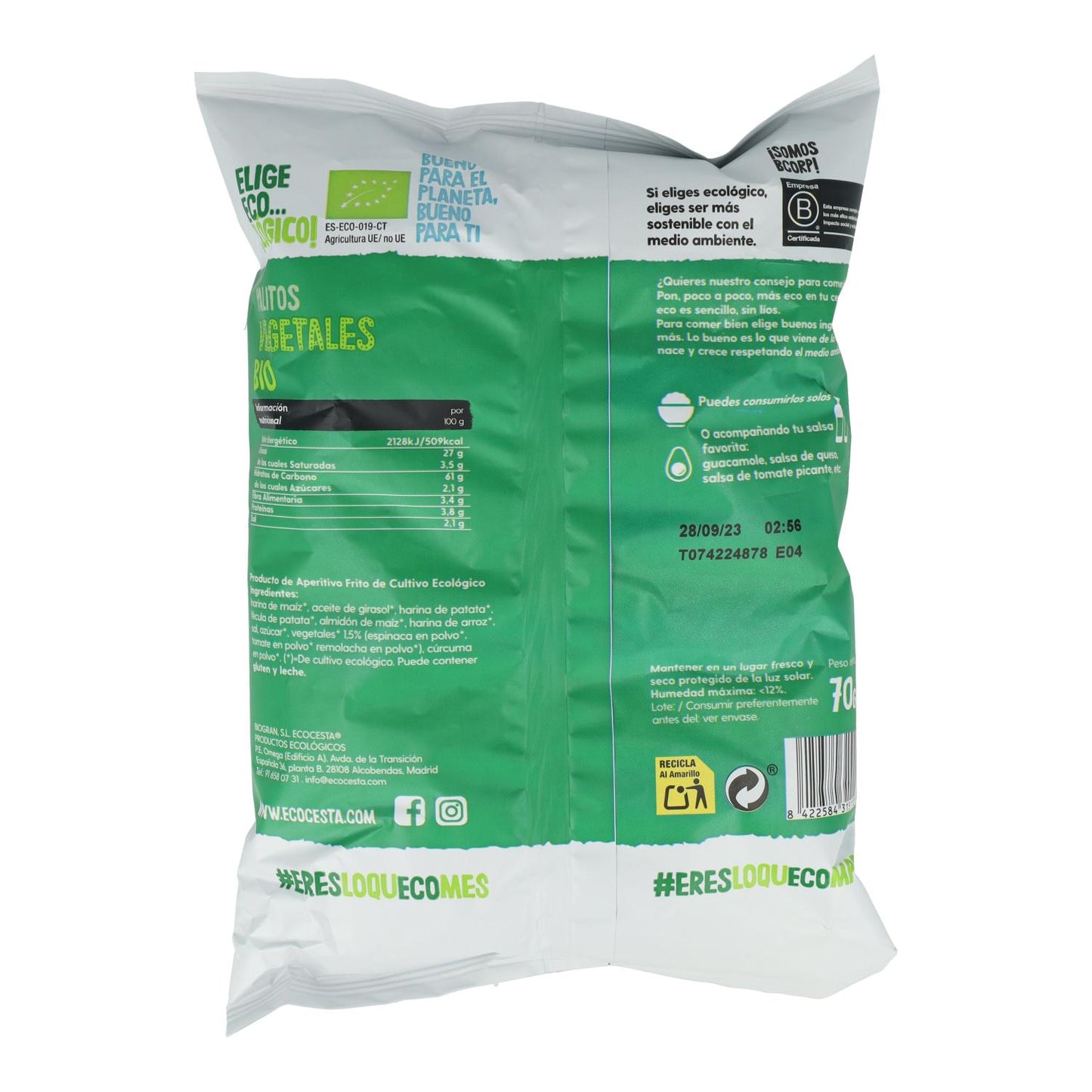 Bastoncini vegetali biologici, 70 g Ecocesta