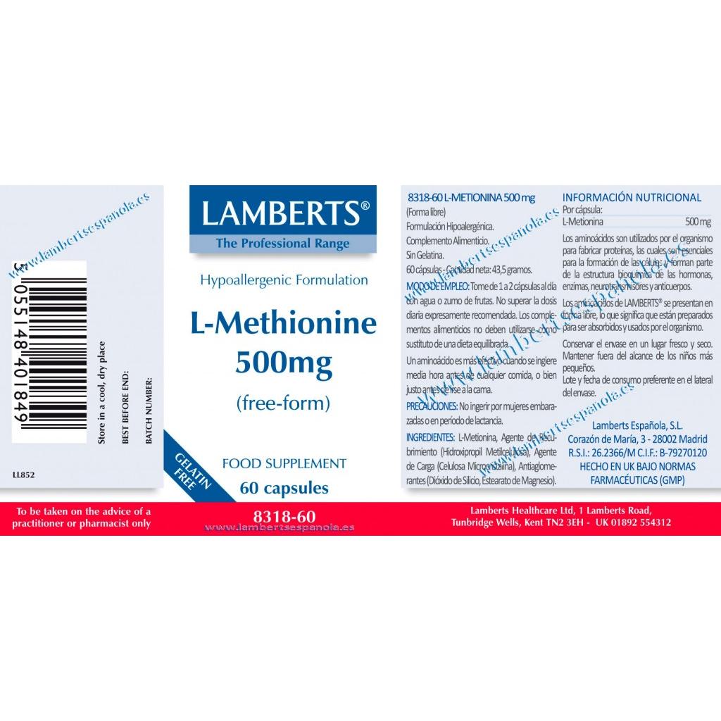 L-Metonymie 500 mg Lamberts